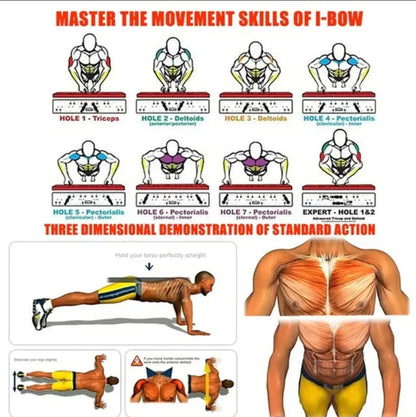 Folding Push-up Board Support Muscle Exercise